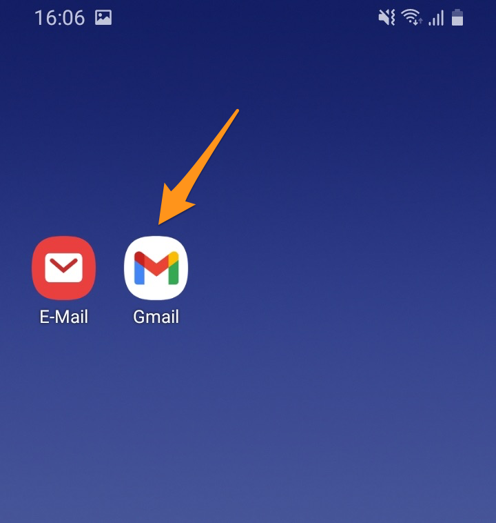 Öffne die App «Gmail»