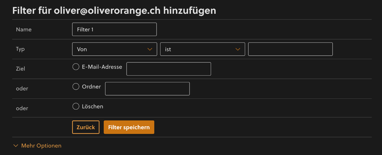 Filter erstellen