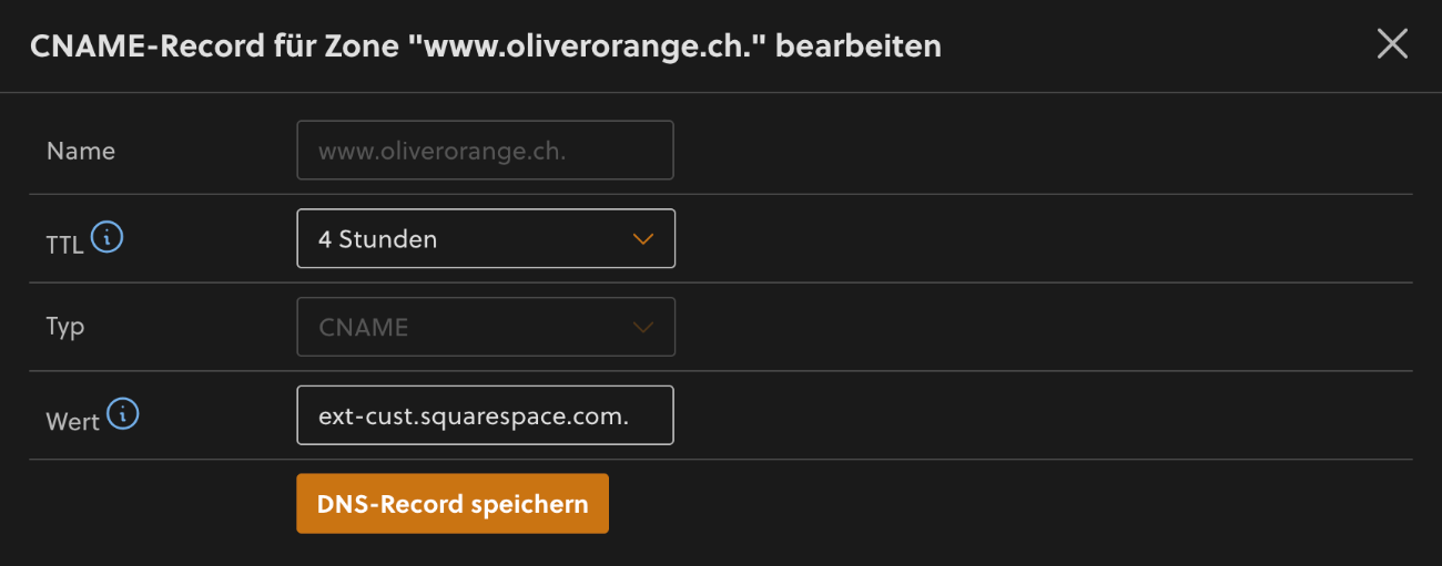 www-Record bearbeiten